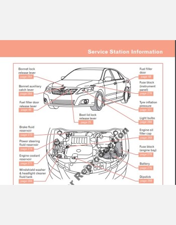 toyota camry 2010-2011 owners manual in english